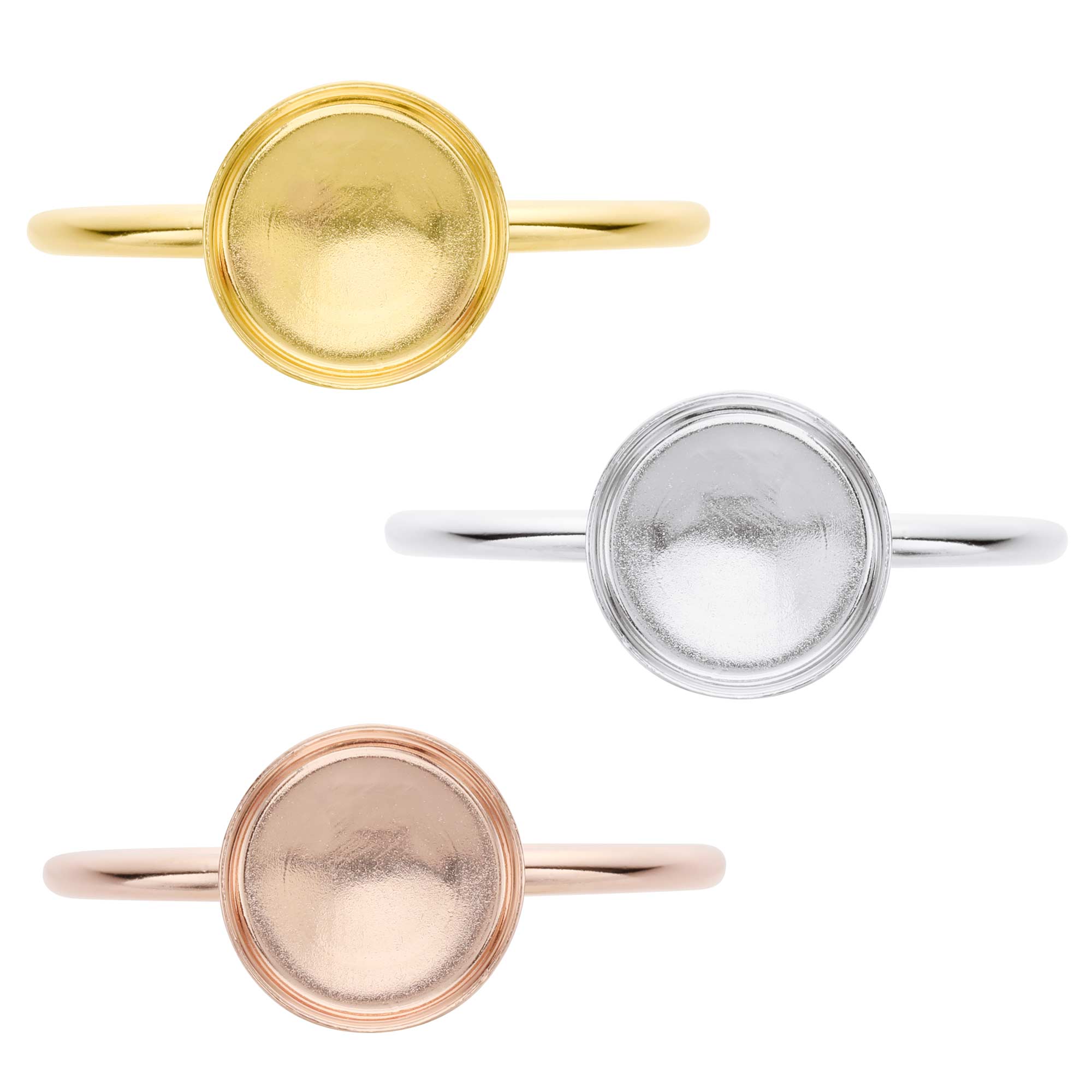 8MM Round Breast Milk Keepsake Resin Ring Settings,Solid Back Ring Bezel,DIY Rose Gold Plated Solid 925 Sterling Silver Ring Supplies 1215034 - Click Image to Close