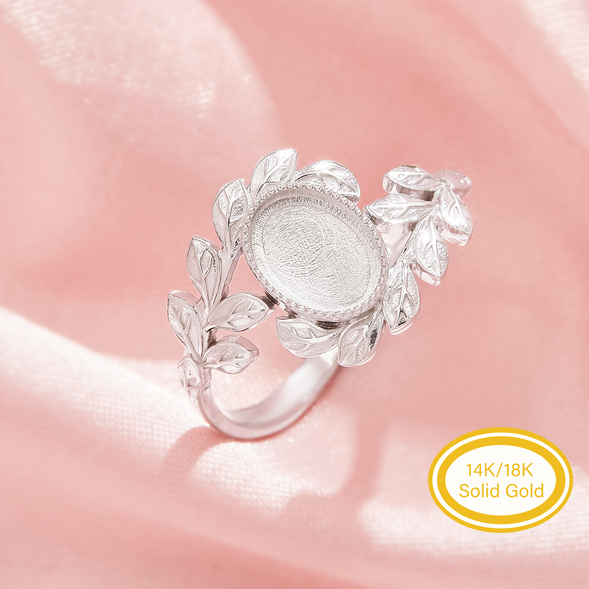 6x8MM Keepsake Mother's Milk Resin Oval Ring Bezel Settings,Bypass Shank Solid 14K 18K Gold Ring,Tree Branch Leaf Solid Back Ring,DIY Ring Supplies 1222161 6x8MM Keepsake Mother's Milk Resin Oval Ring Bezel Settings,Bypass Shank Solid 14K 18K Gold Ring,Tree Branch Leaf Solid Back Ring,DIY Ring Supplies 1222161