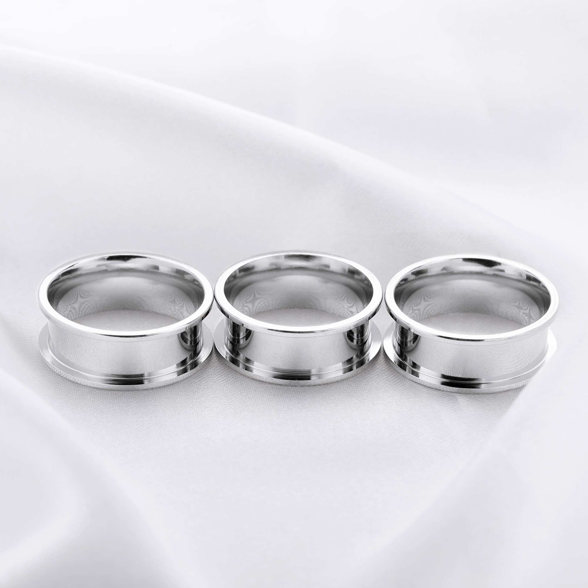 6MM Keepsake Mens' Resin Ashes Channel Ring Settings,Channel Bezel Stainless Steel Ring Settings,Cremation Ring,Memorial Ring,DIY Jewelry Supplies 1294519 - Click Image to Close