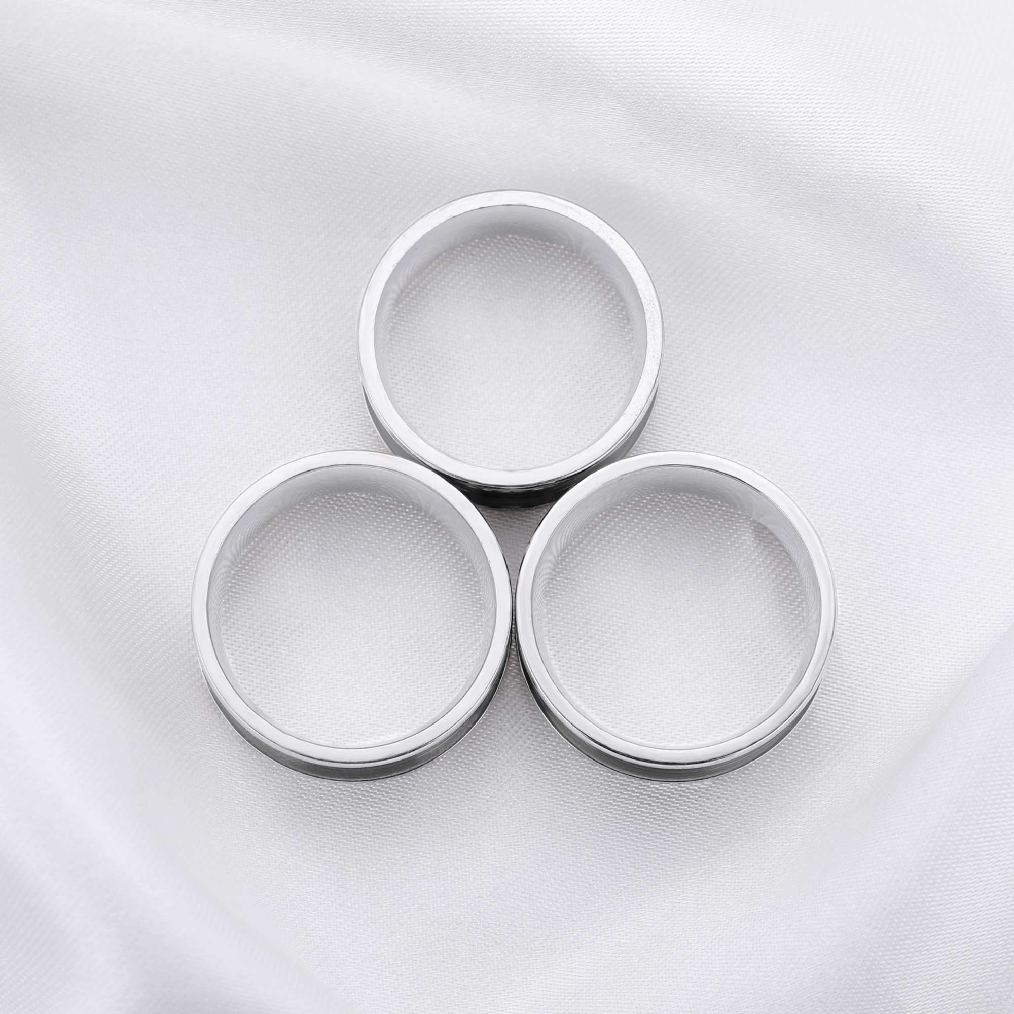 6MM Keepsake Mens' Resin Ashes Channel Ring Settings,Channel Bezel Stainless Steel Ring Settings,Cremation Ring,Memorial Ring,DIY Jewelry Supplies 1294519 - Click Image to Close