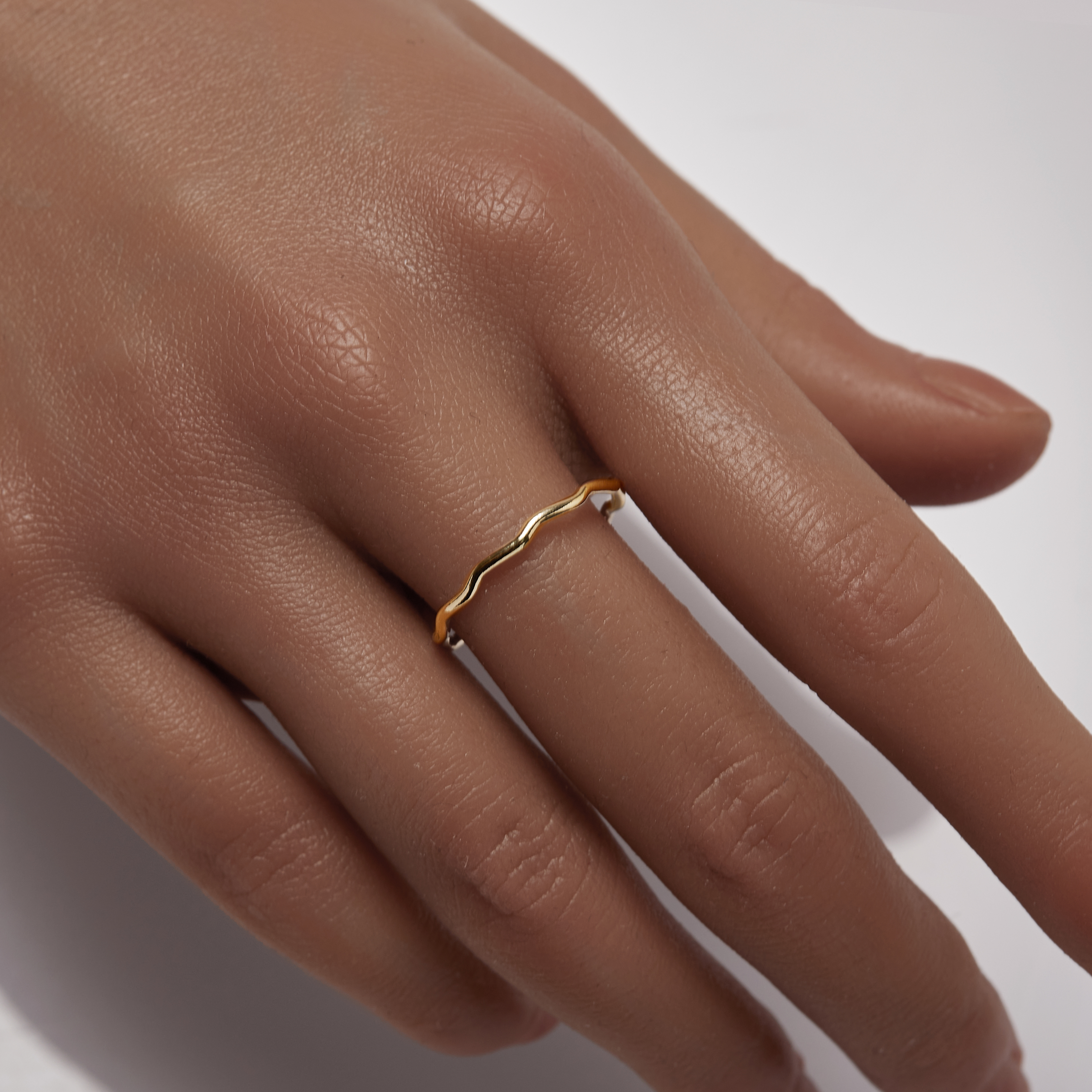 1PCS 1.2MM Wire 14K Gold Filled Wave Ring,Minimalist Ring,Gold Filled Wavelet Ring,Stackable Ring,DIY Ring Supplies 1294738 - Click Image to Close