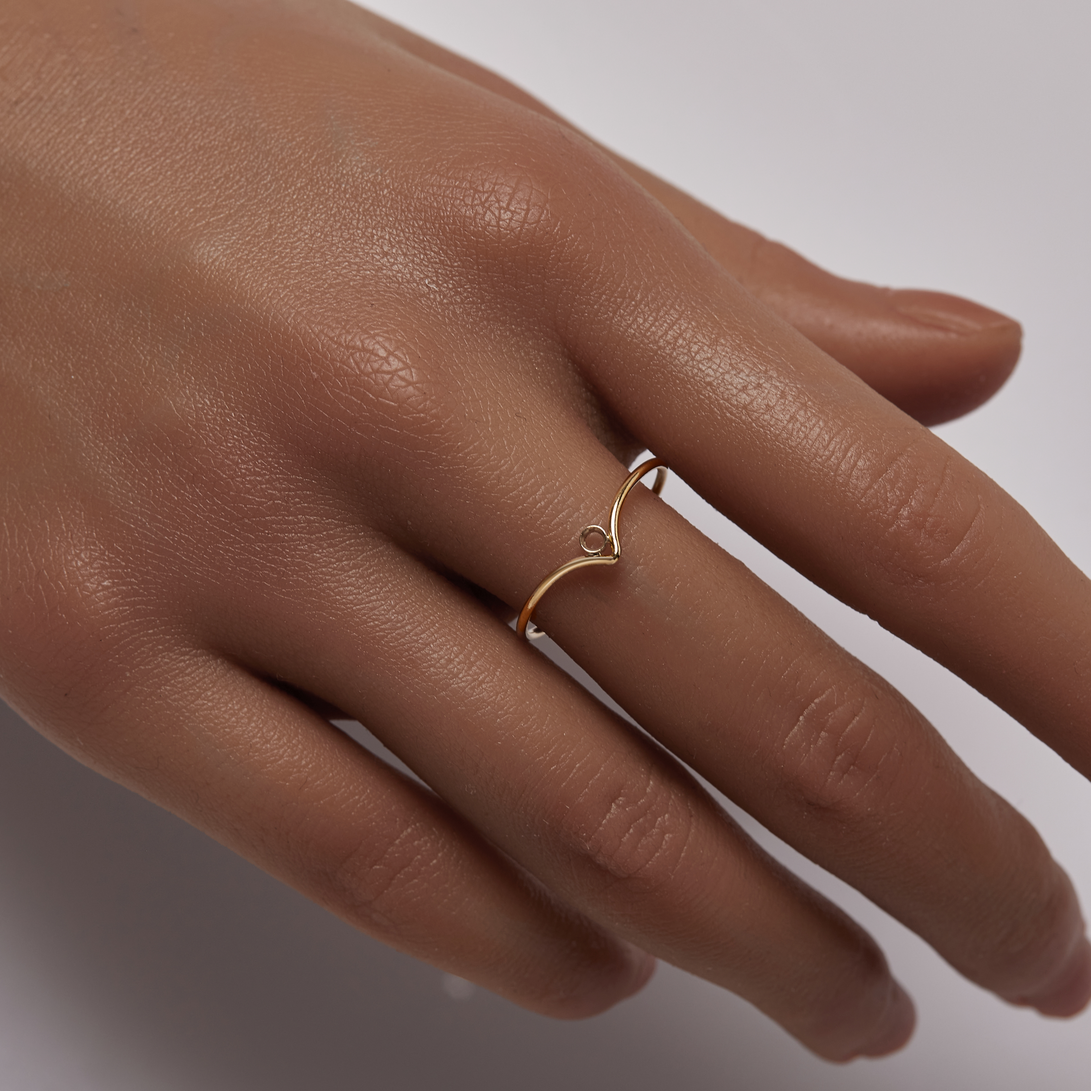 1PCS 1MM Wire V Shape Ring With 2MM Round Stone Settings,14K Gold Filled Ring,Minimalist Ring,Gold Filled V Ring,Stackable Ring,DIY Ring Supplies 1294740 - Click Image to Close