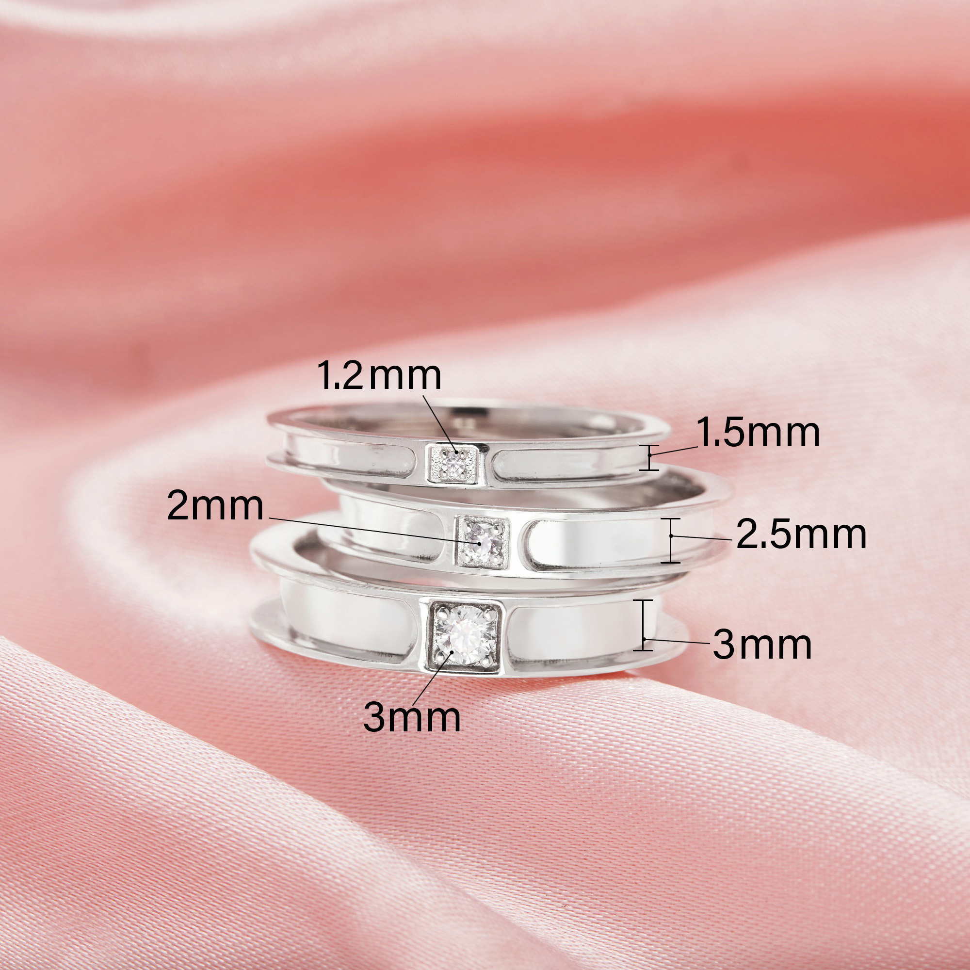 Keepsake Breast Milk Resin Birthstone Channel Ring Settings,Solid 14K 18K Gold Stackable Ring,DIY Stacker Ring Supplies 1294819 - Click Image to Close