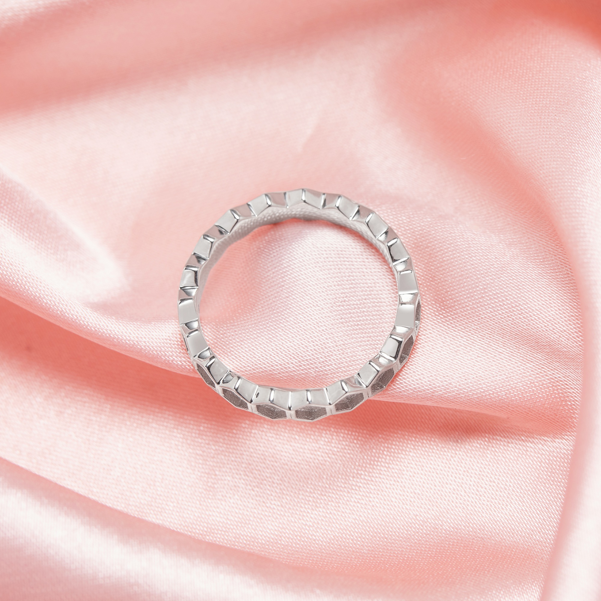 Full Band Eternity Keepsake Breast Milk Resin Ring Settings,Honeycomb Hexagon Bezel Ring,Stackable Solid 925 Sterling Silver Ring,DIY Ring Supplies 1294852 - Click Image to Close