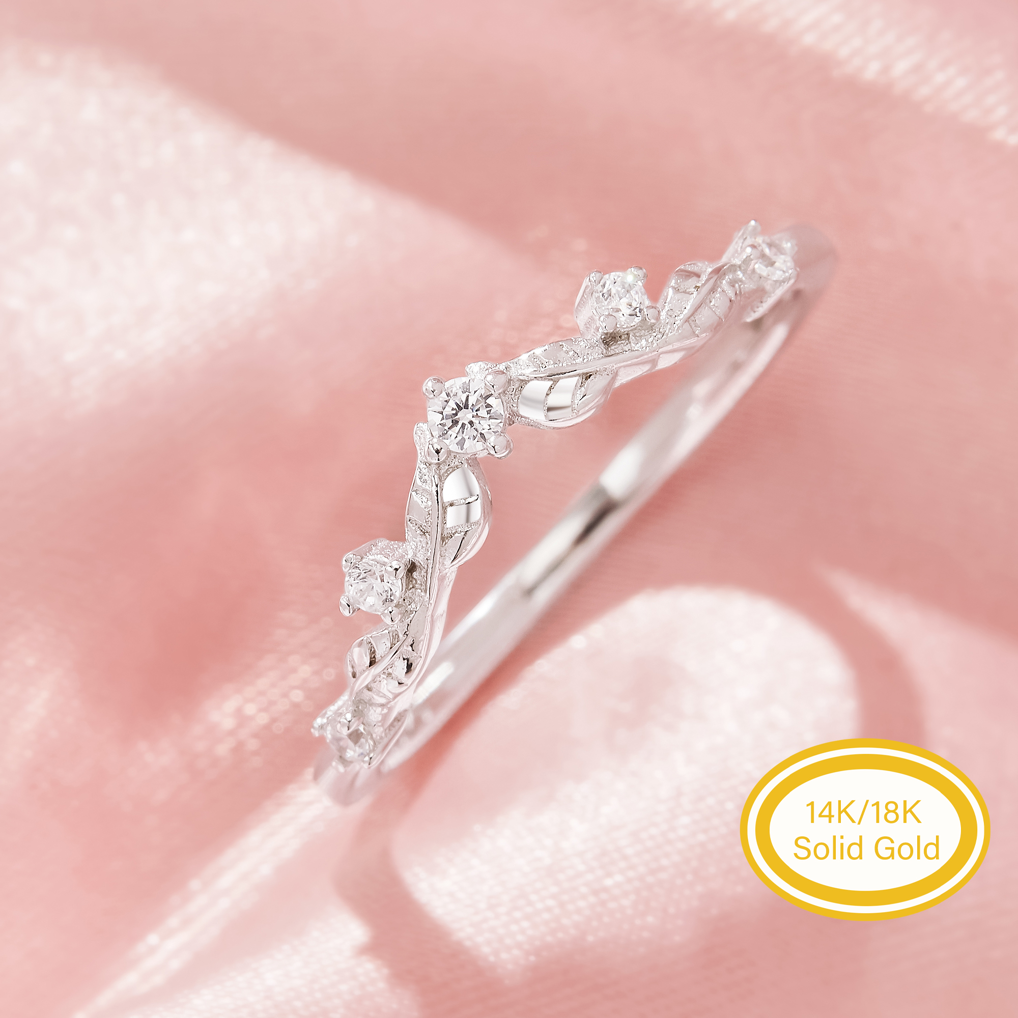 Curved Tree Branch Leaf Moissanite Stackable Ring,Solid 14K 18K Gold Ring,Dainty Stacker Ring,Stackable Ring,DIY Ring Supplies 1294995 Curved Tree Branch Leaf Moissanite Stackable Ring,Solid 14K 18K Gold Ring,Dainty Stacker Ring,Stackable Ring,DIY Ring Supplies 1294995