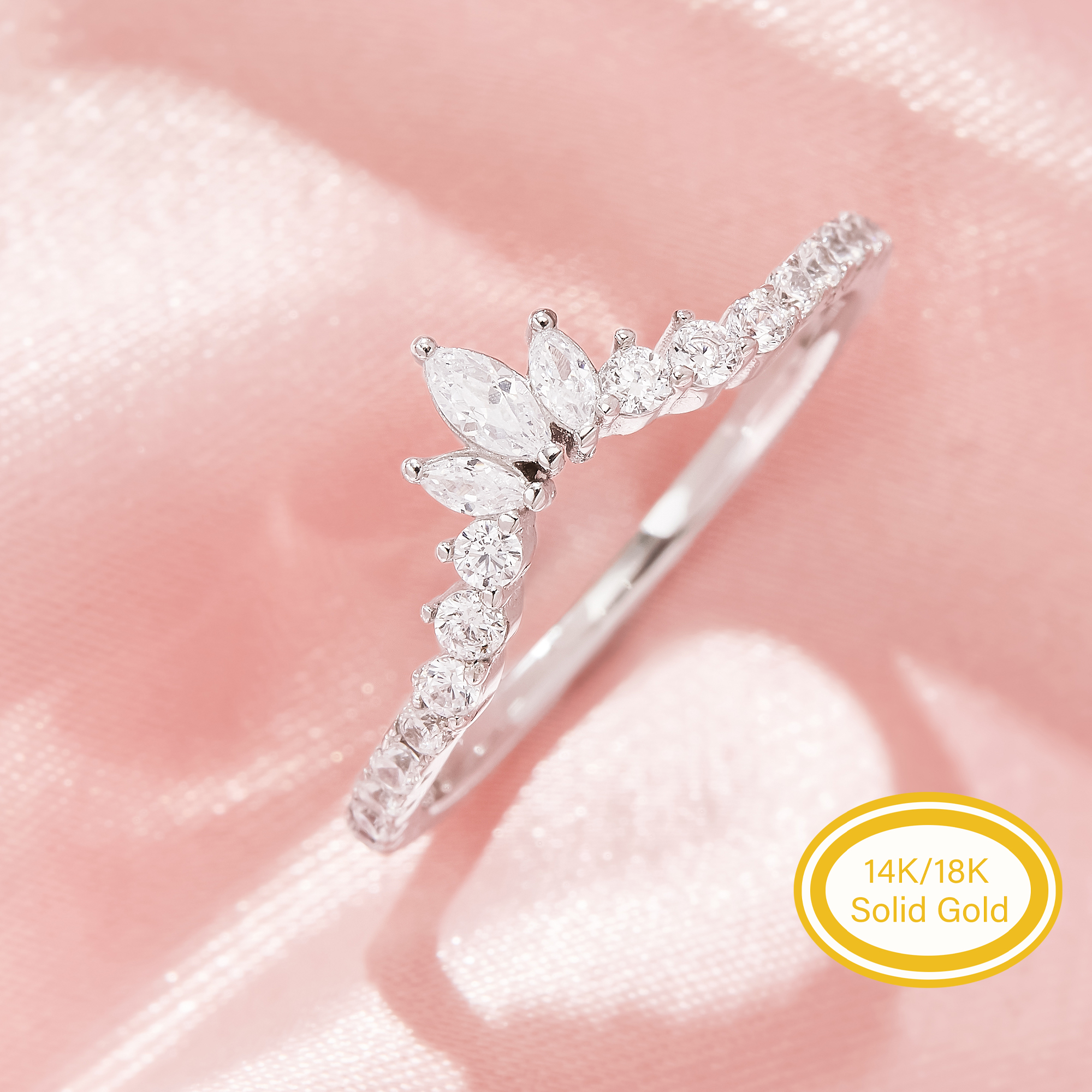 Curved Moissanite Stackable Ring,Solid 14K 18K Gold Ring,Dainty Stacker Ring,Stackable Ring,DIY Ring Supplies 1294997 Curved Moissanite Stackable Ring,Solid 14K 18K Gold Ring,Dainty Stacker Ring,Stackable Ring,DIY Ring Supplies 1294997