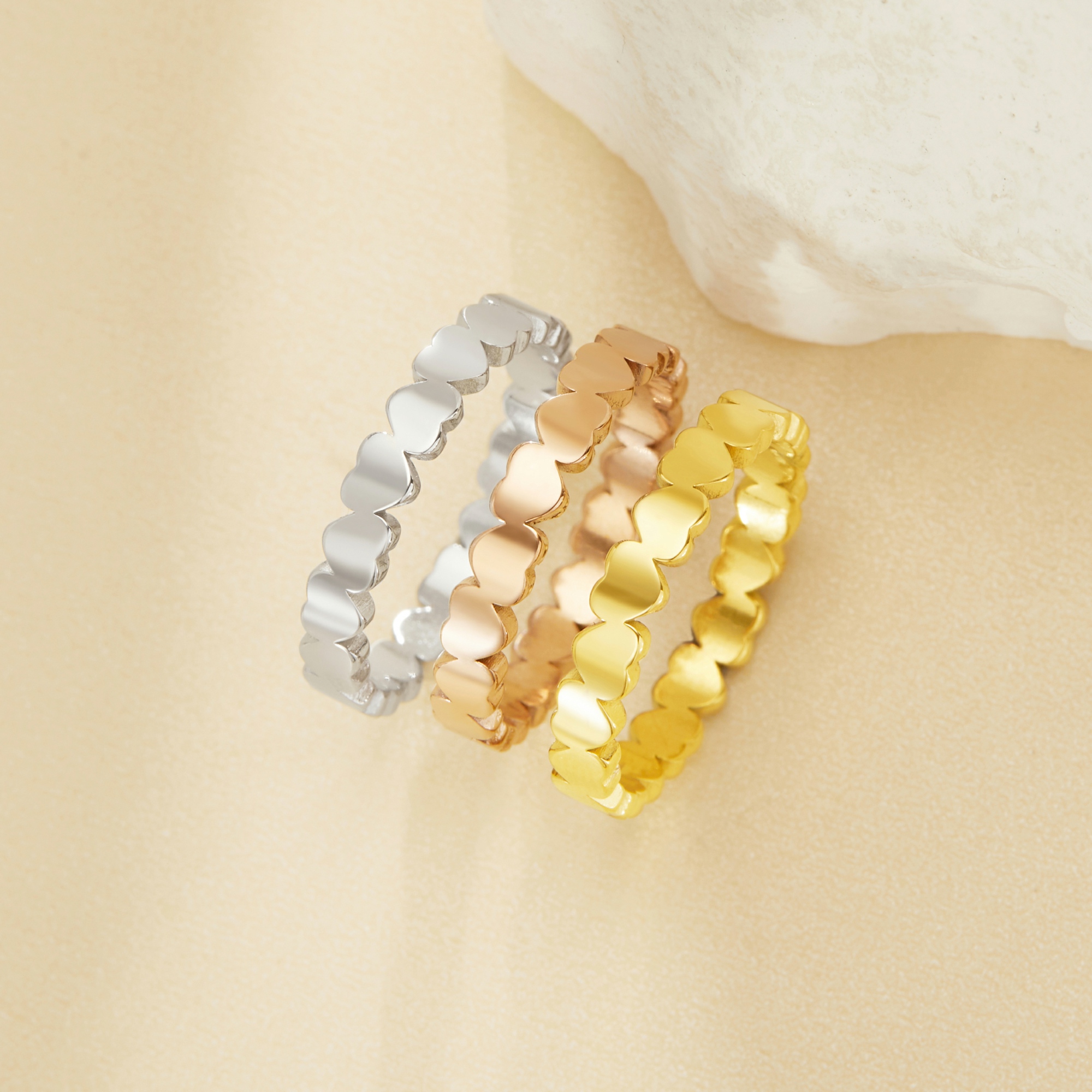 Full Band Heart Circle Stacker Ring,Stainless Steel Heart Ring,Rose Gold Minimalist Heart Ring,Heart Stackable Ring,DIY Ring Supplies 1295013 Full Band Heart Circle Stacker Ring,Stainless Steel Heart Ring,Rose Gold Minimalist Heart Ring,Heart Stackable Ring,DIY Ring Supplies 1295013