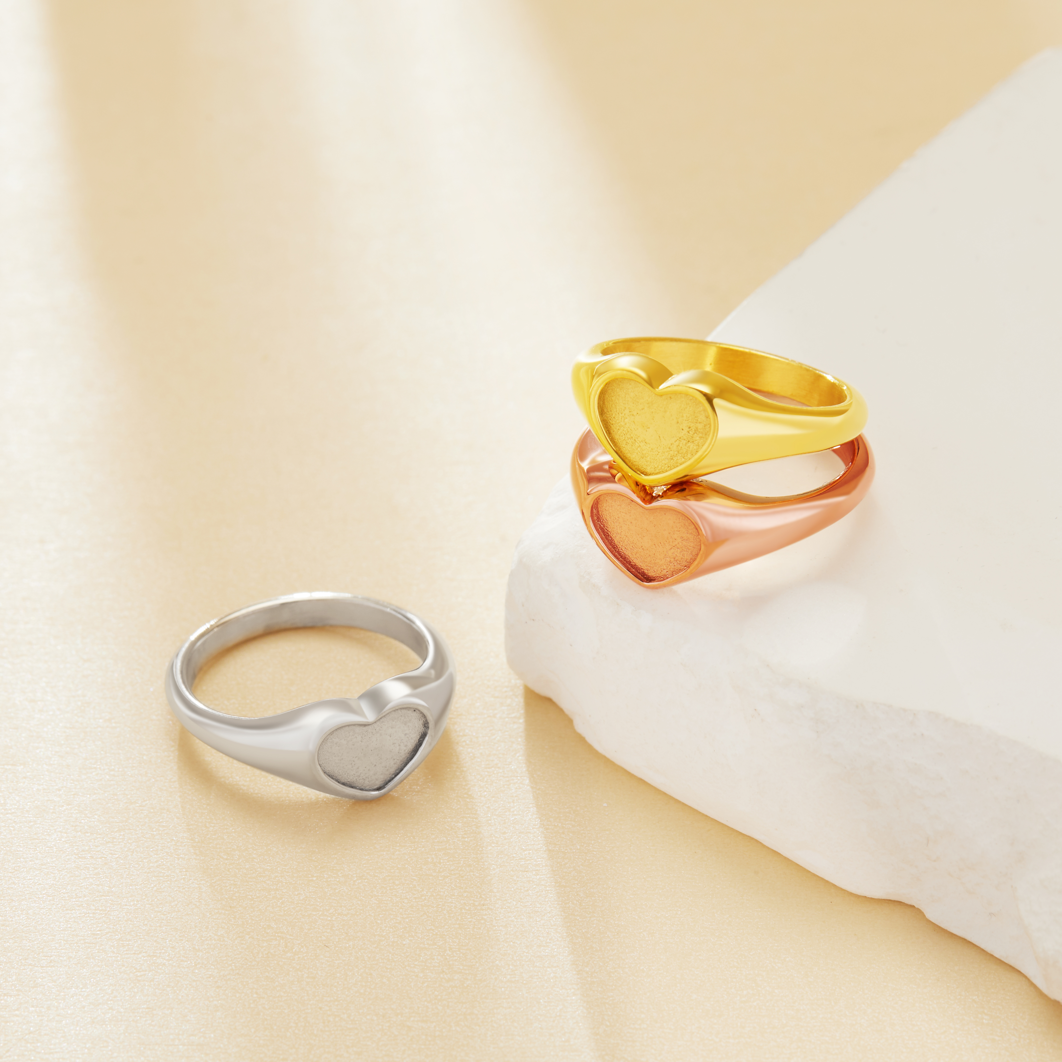 6x9MM Keepsake Mother's Milk Resin Heart Bezel Ring,316L Stainless Steel Resin Silver Ring,DIY Ring Blank Supplies 1295035 6x9MM Keepsake Mother's Milk Resin Heart Bezel Ring,316L Stainless Steel Resin Silver Ring,DIY Ring Blank Supplies 1295035