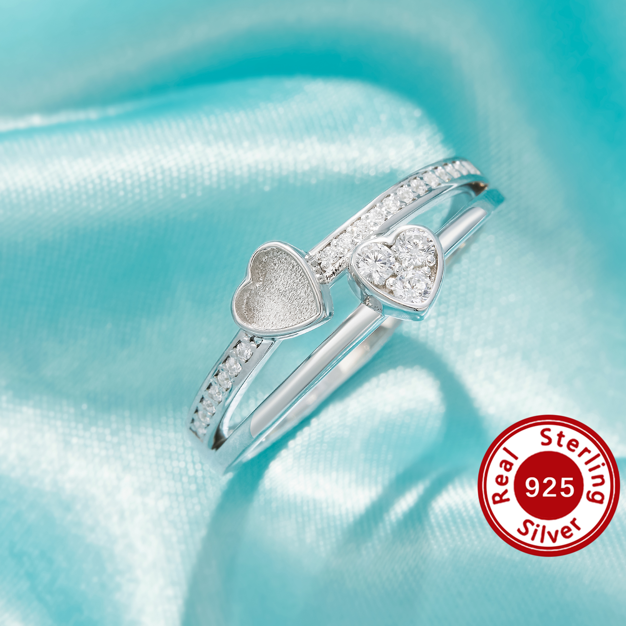 4MM Keepsake Mother's Milk Resin Heart Bezel Ring Settings,Solid 925 Sterling Silver Ring,CZ Stone Heart Deco Solid Back Ring,DIY Ring Supplies 1295043-1 4MM Keepsake Mother's Milk Resin Heart Bezel Ring Settings,Solid 925 Sterling Silver Ring,CZ Stone Heart Deco Solid Back Ring,DIY Ring Supplies 1295043-1