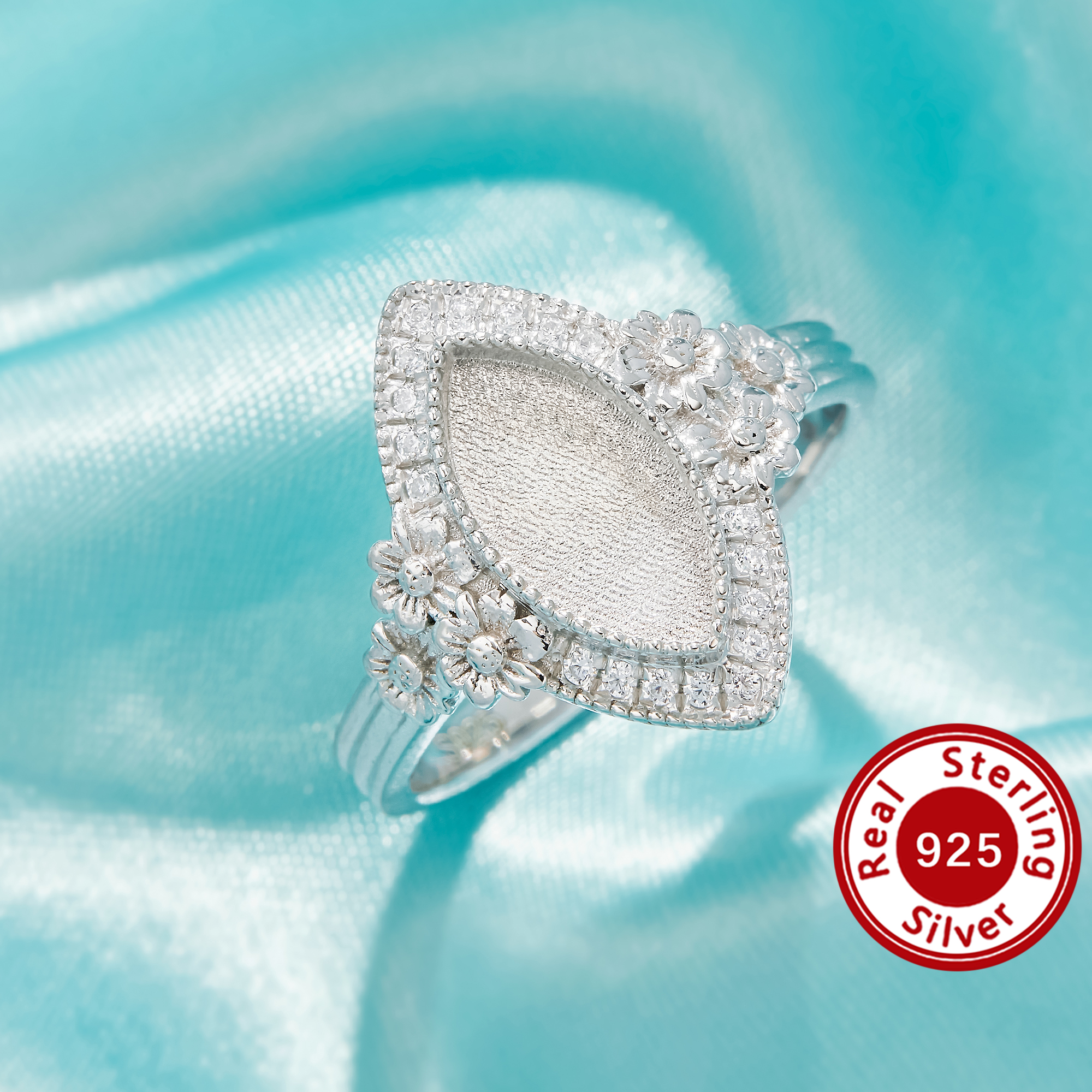 6x12MM Keepsake Breast Milk Resin Marquise Bezel Ring Settings,Daisy Flower Solid 925 Sterling Silver Ring,Solid Back Flower Art Deco Ring,DIY Ring Supplies 1295059-1 6x12MM Keepsake Breast Milk Resin Marquise Bezel Ring Settings,Daisy Flower Solid 925 Sterling Silver Ring,Solid Back Flower Art Deco Ring,DIY Ring Supplies 1295059-1