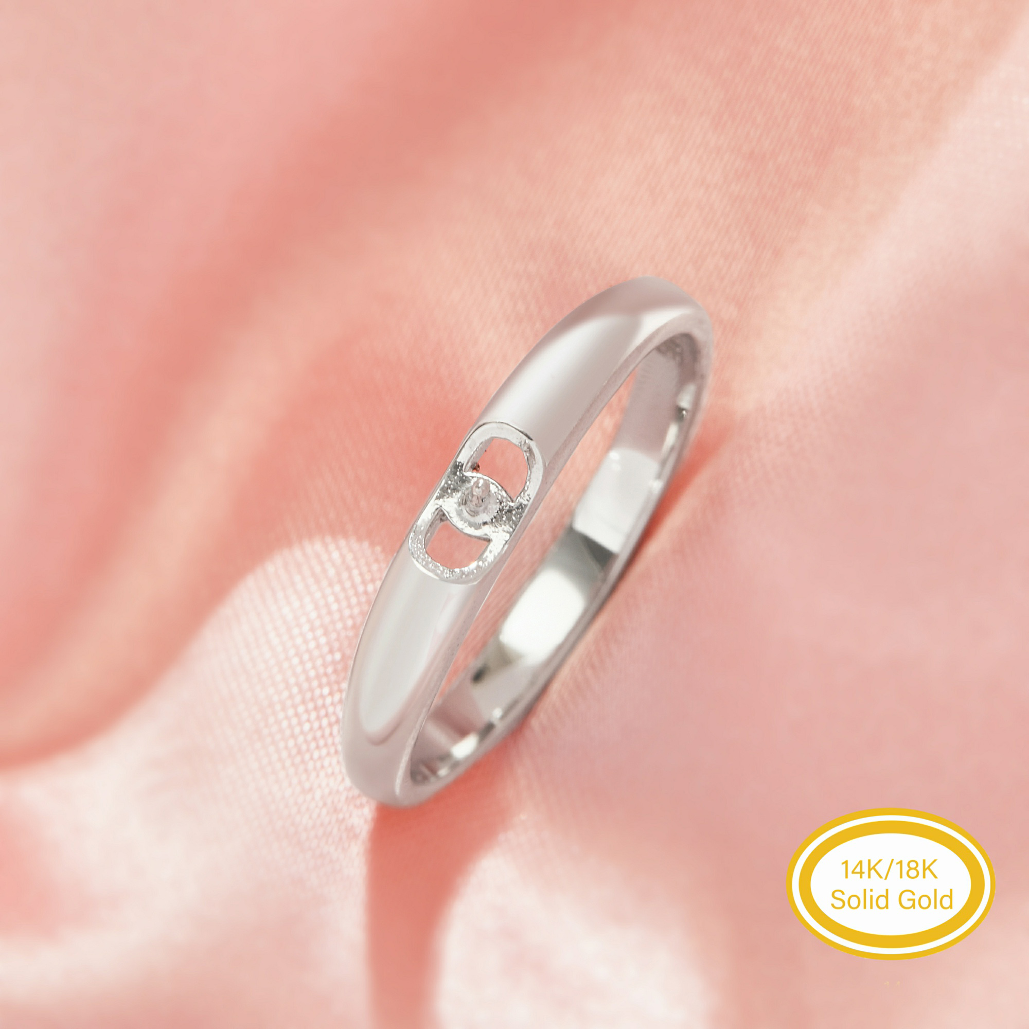 Pin Ring Settings For Half Drilled Pearl Bead,Solid 14K 18K Gold Ring For Half Drilled Beads,Minimalist Ring,DIY Ring Supplies 1295075 Pin Ring Settings For Half Drilled Pearl Bead,Solid 14K 18K Gold Ring For Half Drilled Beads,Minimalist Ring,DIY Ring Supplies 1295075