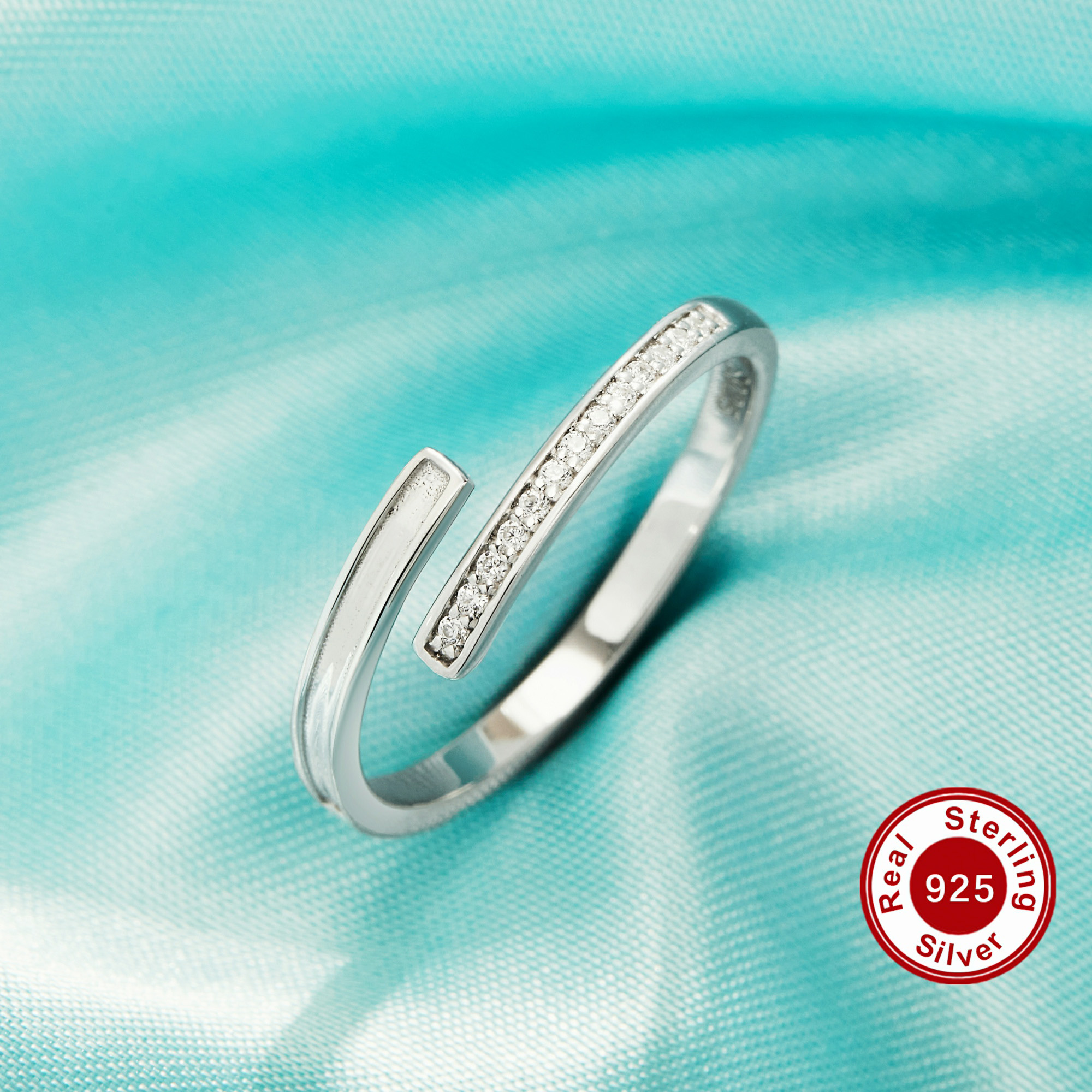 Keepsake Mother's Milk Resin Channel Ring Settings,Solid 925 Sterling Silver Ring,Bypass Ring,DIY Ring Supplies 1295077 Keepsake Mother's Milk Resin Channel Ring Settings,Solid 925 Sterling Silver Ring,Bypass Ring,DIY Ring Supplies 1295077