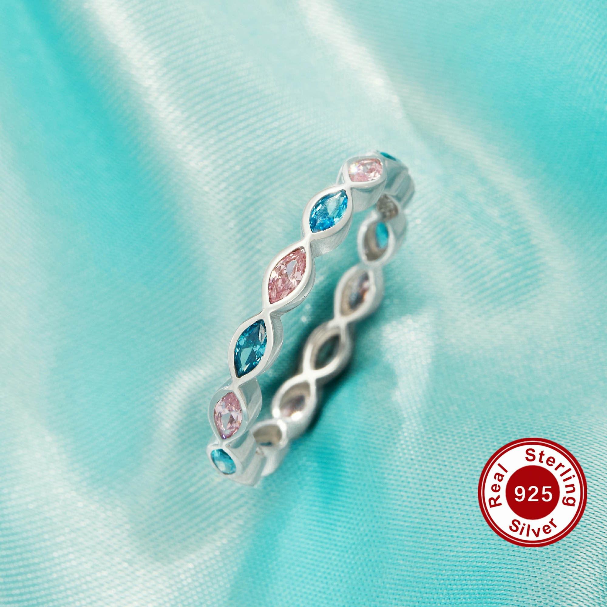Full Band Keepsake Mother's Milk Resin Marquise Bezel Ring Settings,Color CZ Birthstone Solid 925 Sterling Silver Ring,Stackable Eternity Ring 1295078 Full Band Keepsake Mother's Milk Resin Marquise Bezel Ring Settings,Color CZ Birthstone Solid 925 Sterling Silver Ring,Stackable Eternity Ring 1295078