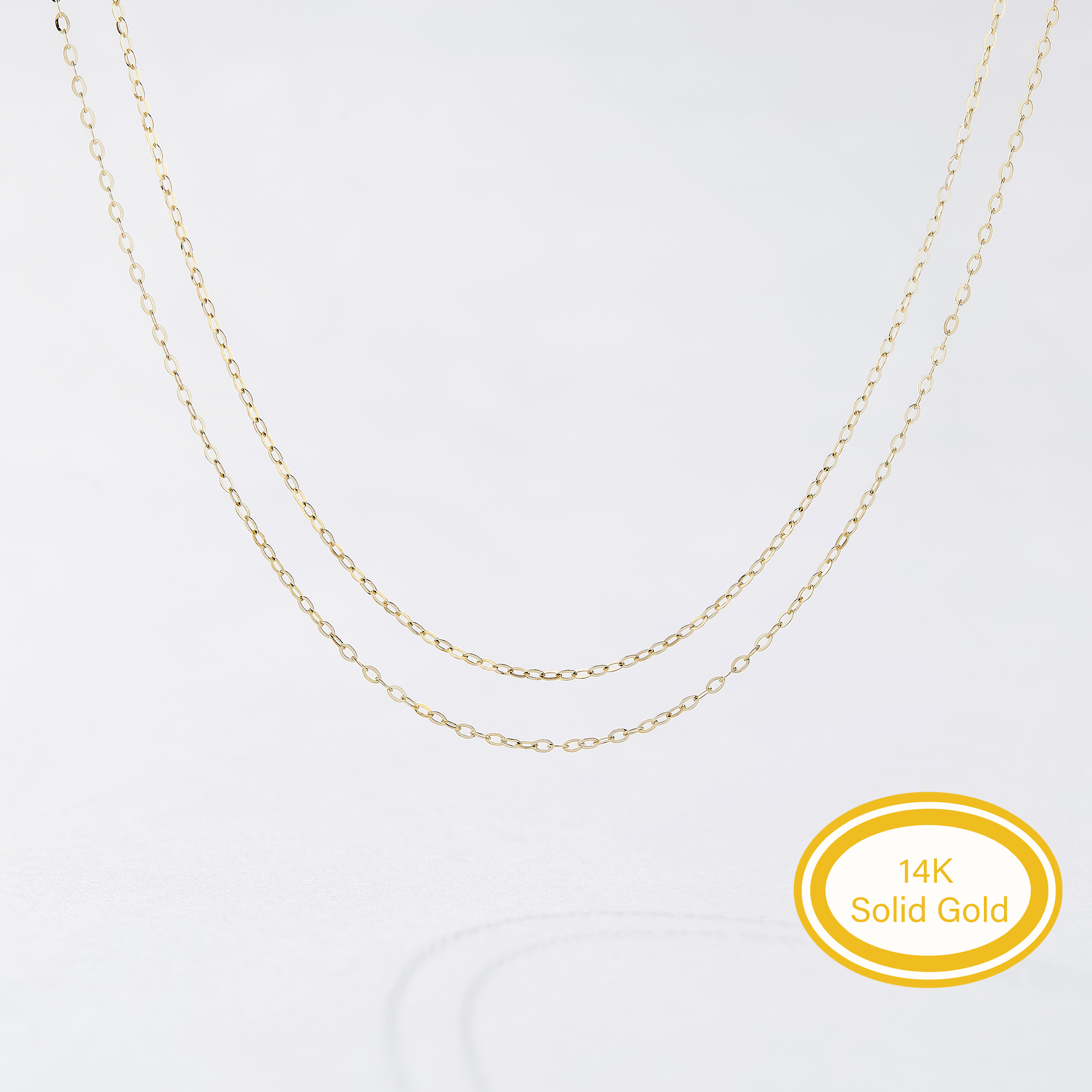 1Pcs 0.8MM Solid 14K Yellow Gold Cable Chain Necklace,Simple O Chain Necklace,DIY Necklace Supplies 16''+2'' 1315038 1Pcs 0.8MM Solid 14K Yellow Gold Cable Chain Necklace,Simple O Chain Necklace,DIY Necklace Supplies 16''+2'' 1315038