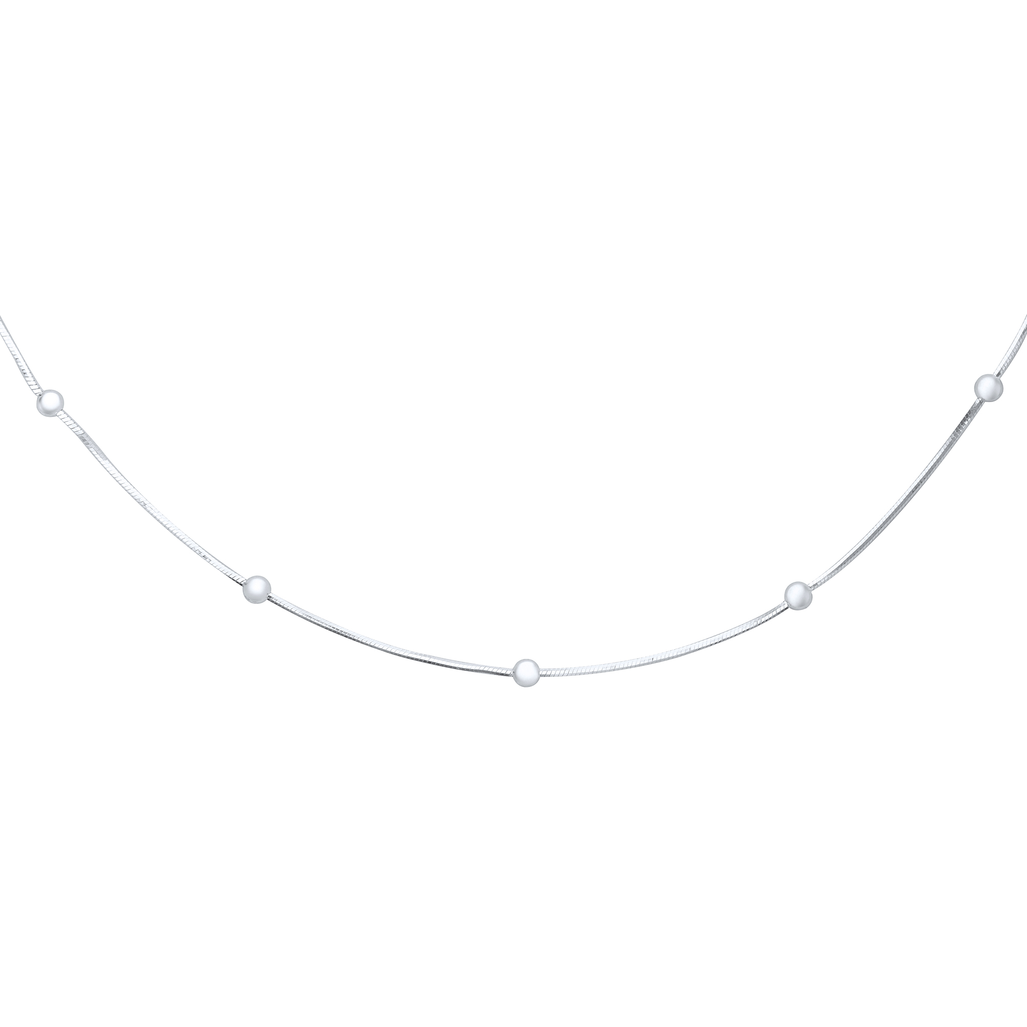 0.7MM Chain with 2MM Beads Necklace,Solid 925 Solid Sterling Silver Gold Plated Snake Necklace Chain 16Inches with 2Inch Extension Chain 1320032 - Click Image to Close