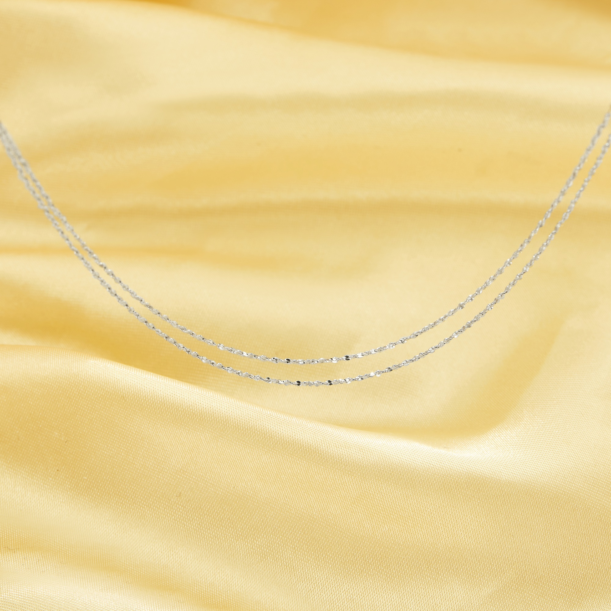 0.5MM Gypsophila Chain Necklace,Solid 925 Sterling Silver Necklace,Simple Gypsophila Necklace,DIY Necklace Supplies 1322069 - Click Image to Close