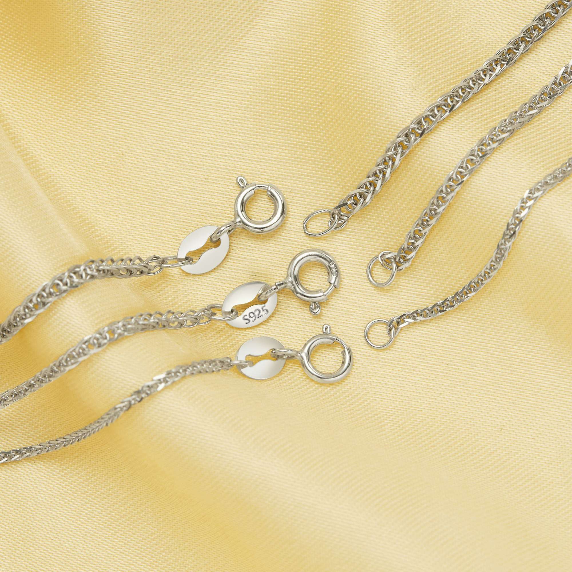 Cable Chain Necklace,Solid 925 Sterling Silver Necklace,Simple Cable Necklace,DIY Necklace Supplies 1322072 - Click Image to Close