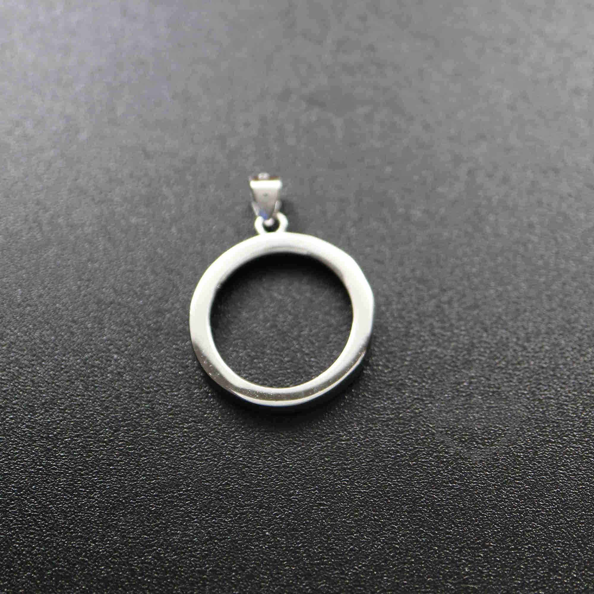 12-40MM Round 925 Sterling Silver Bezel Setting Tray DIY Pendant Charm Supplies 1411205 - Click Image to Close