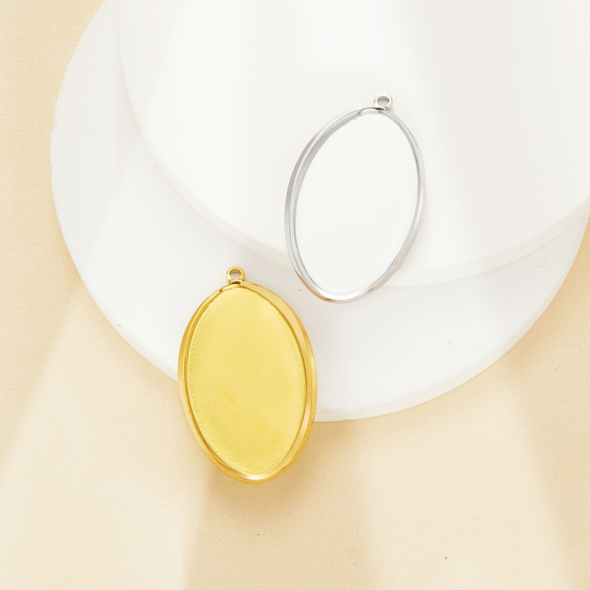 Keepsake Mother's Milk Resin Oval Bezel Pendant Settings,Simple Stainless Steel Oval Pendant Charm,DIY Pendant Blank Supplies 1421274 Keepsake Mother's Milk Resin Oval Bezel Pendant Settings,Simple Stainless Steel Oval Pendant Charm,DIY Pendant Blank Supplies 1421274