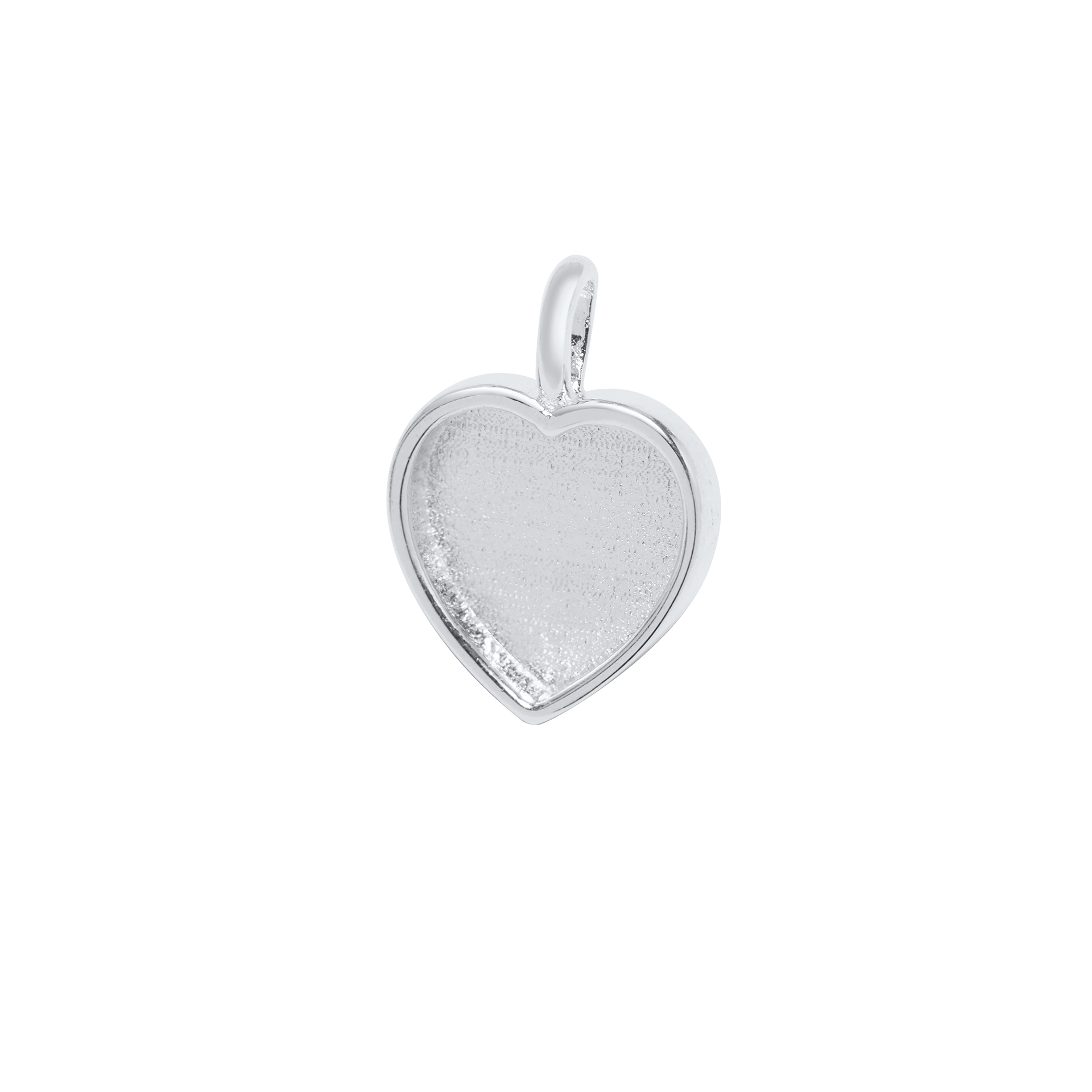 Minimalist Keepsake Breast Milk Resin Heart Bezel Pendant Blank Settings,Solid Back Solid 925 Sterling Silver Rose Gold Plated Charm,Minimalism Heart Pendant 1431317 - Click Image to Close