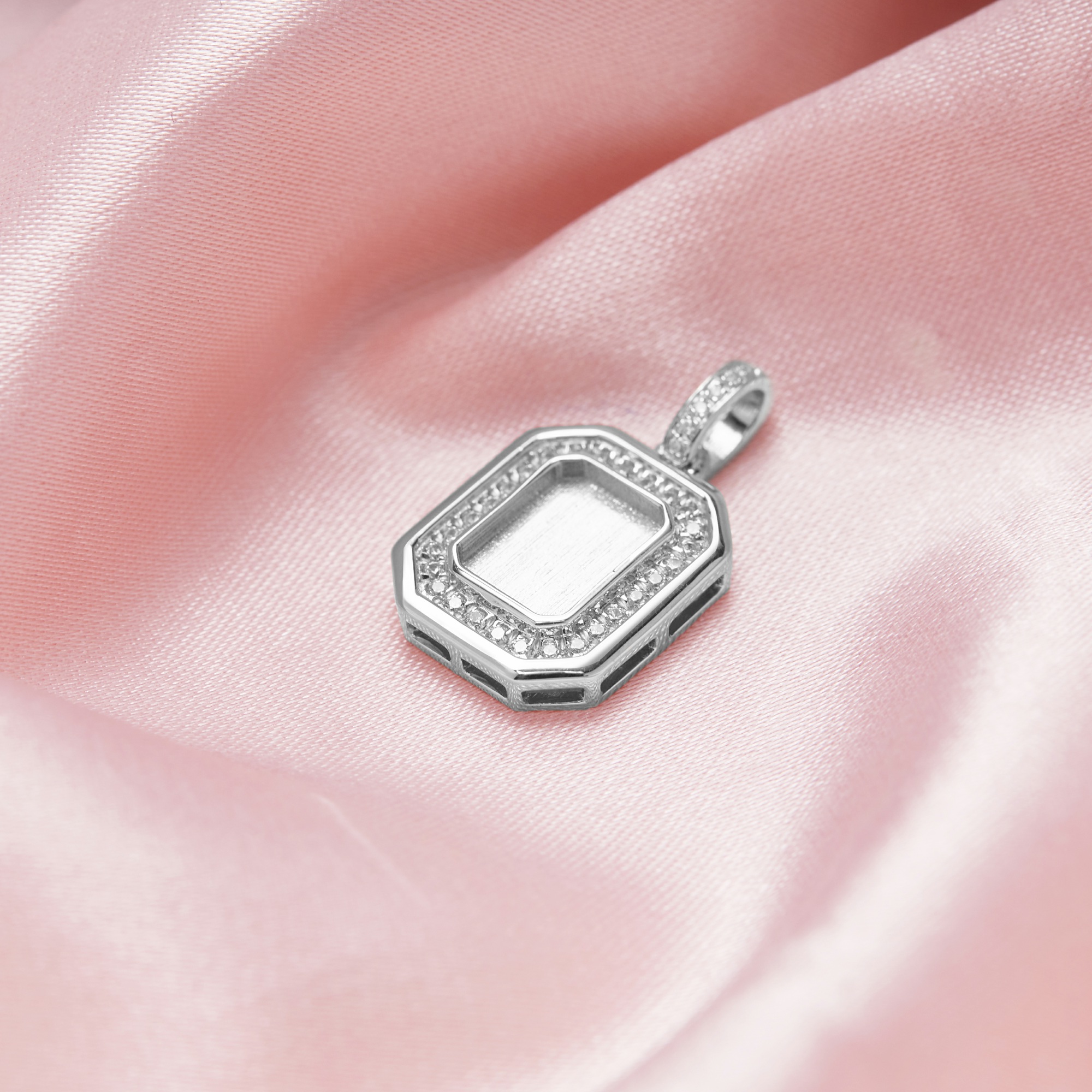 Keepsake Breast Milk Resin Rectangle Bezel Pendant Settings,Solid 925 Sterling Silver Pendant Charm,Art Deco Pendant,DIY Memory Jewelry Supplies 1431334 - Click Image to Close