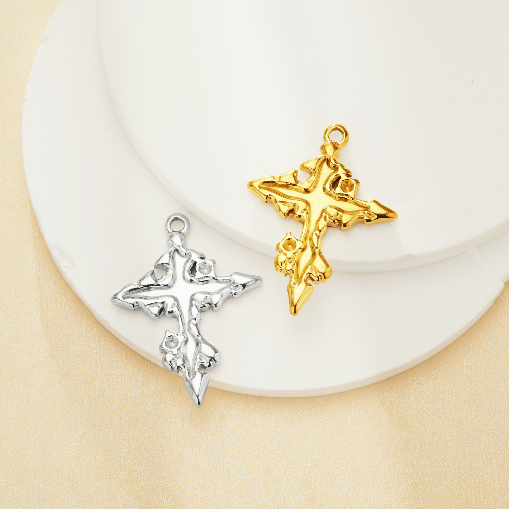 Keepsake Mother's Milk Resin Cross Bezel Pendant Settings,Art Deco Stainless Steel Cross Pendant Charm,DIY Pendant Supplies 1431540 Keepsake Mother's Milk Resin Cross Bezel Pendant Settings,Art Deco Stainless Steel Cross Pendant Charm,DIY Pendant Supplies 1431540