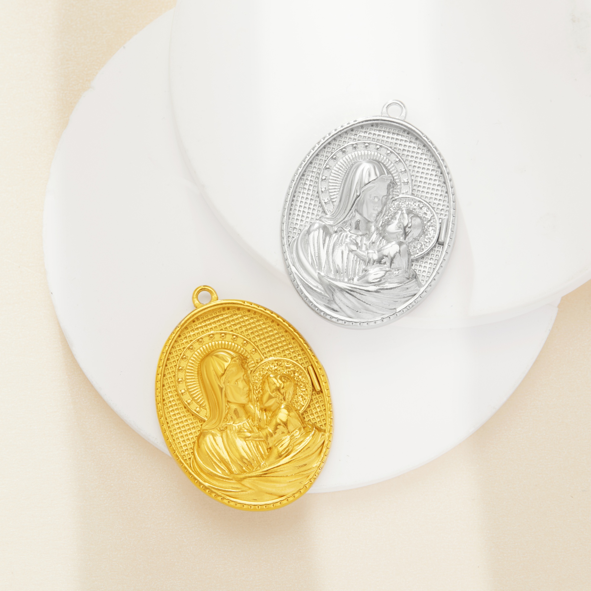 Virgin Mary Oval Pendant Charm,Mother of God Madonna Vintage Styles Oval Pendant Charm,DIY Pendant Charm Supplies 1431555 Virgin Mary Oval Pendant Charm,Mother of God Madonna Vintage Styles Oval Pendant Charm,DIY Pendant Charm Supplies 1431555
