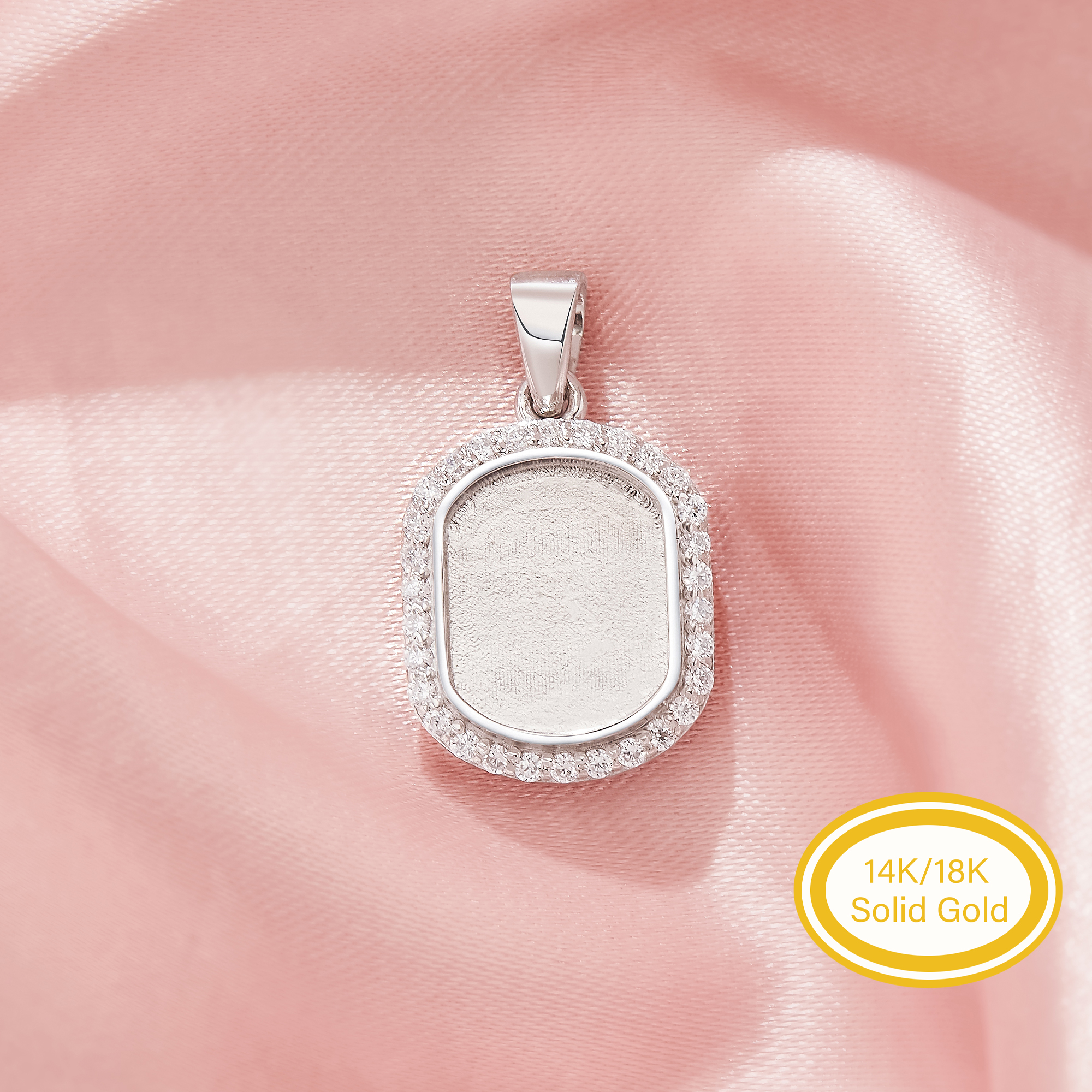8x10MM Keepsake Mother's Milk Resin Rectangle Bezel Pendant Settings,Solid 14K 18K Gold Pendant Charm,Halo Pave Moissanite Pendant,DIY Pendant Supplies 1431567 8x10MM Keepsake Mother's Milk Resin Rectangle Bezel Pendant Settings,Solid 14K 18K Gold Pendant Charm,Halo Pave Moissanite Pendant,DIY Pendant Supplies 1431567