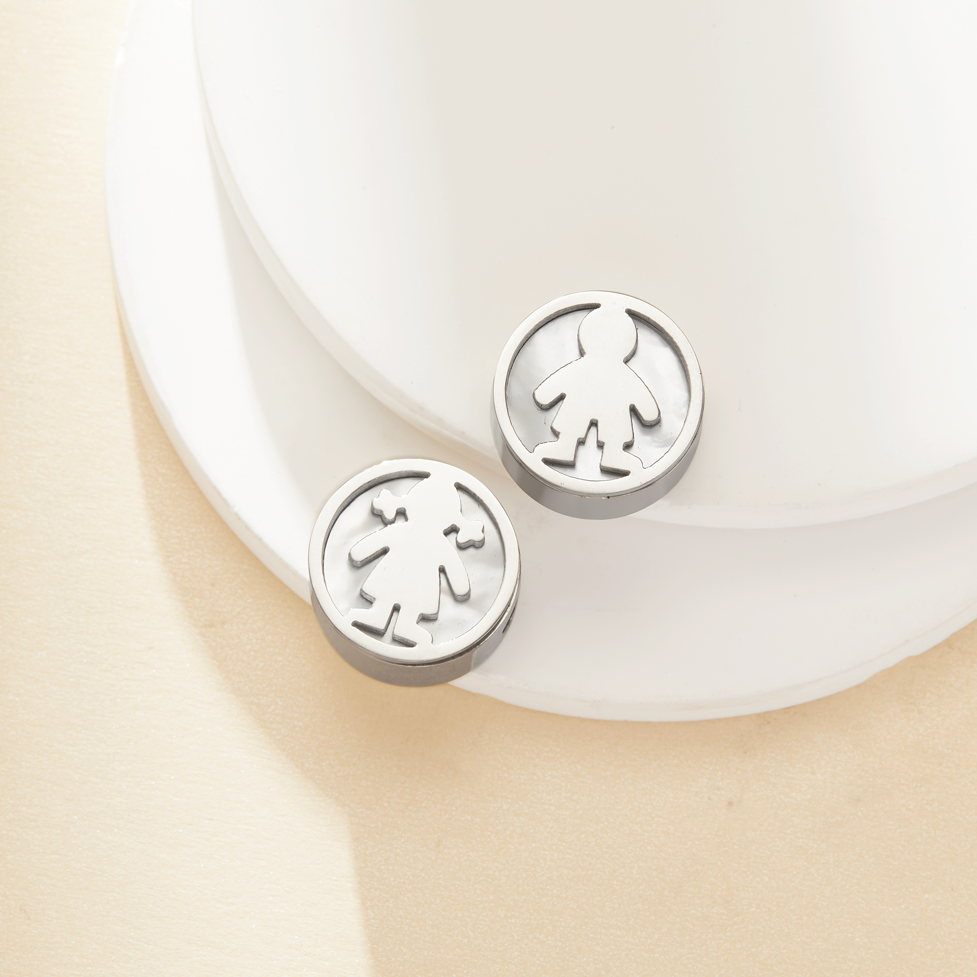 Keepsake Mother's Milk Resin Stainless Steel Round Bezel Beads Settings,Boy And Girl Minimalist Pendant Beads with 3MM Hole,DIY Bead Supplies 1431571 Keepsake Mother's Milk Resin Stainless Steel Round Bezel Beads Settings,Boy And Girl Minimalist Pendant Beads with 3MM Hole,DIY Bead Supplies 1431571