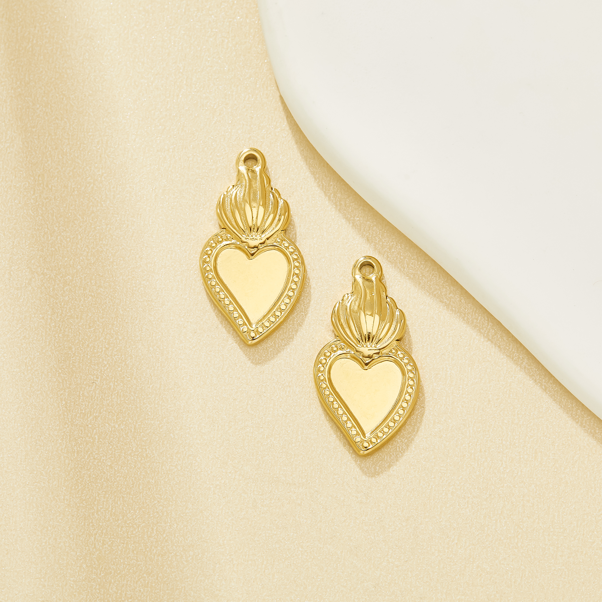 8MM Heart Bezel Stainless Steel Pendant Settings,Gold PLated Stainless Steel Pendant Charm,DIY Pendant Blank Supplies 1431656 8MM Heart Bezel Stainless Steel Pendant Settings,Gold PLated Stainless Steel Pendant Charm,DIY Pendant Blank Supplies 1431656