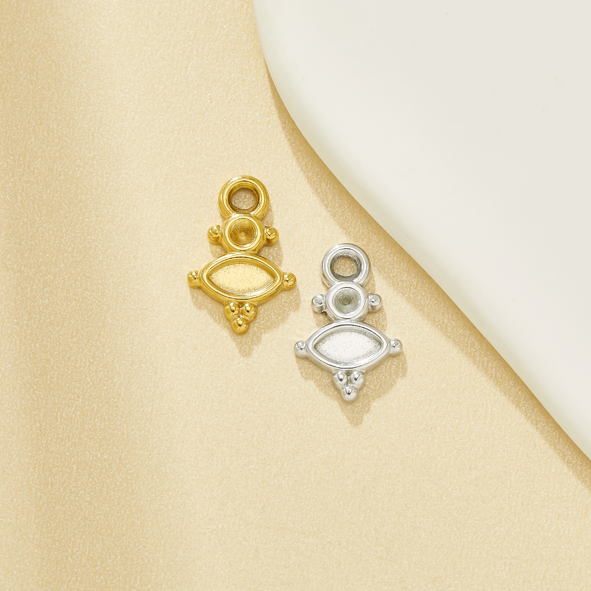 2MM Round Bezel,3x6MM Marquise Bezel Stainless Steel Pendant Settings,2 Stones Gold Plated Silver Stainless Steel Pendant Charm,DIY Pendant Supplies 1431665 2MM Round Bezel,3x6MM Marquise Bezel Stainless Steel Pendant Settings,2 Stones Gold Plated Silver Stainless Steel Pendant Charm,DIY Pendant Supplies 1431665