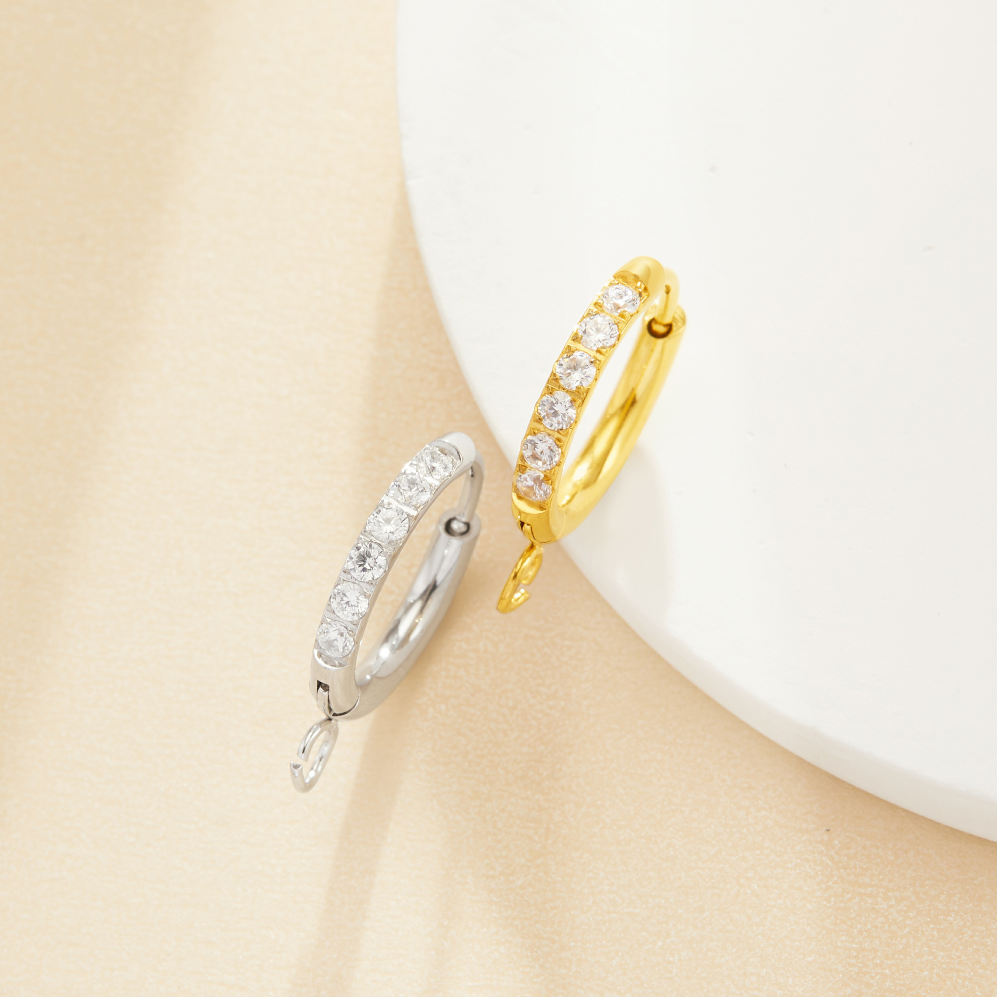Stainless Steel Hoop Earrings,Silver Gold Plated Hoop Earrings,Minimalists Pave CZ Stone Earrings,DIY Earrings Supplies 1706228 Stainless Steel Hoop Earrings,Silver Gold Plated Hoop Earrings,Minimalists Pave CZ Stone Earrings,DIY Earrings Supplies 1706228