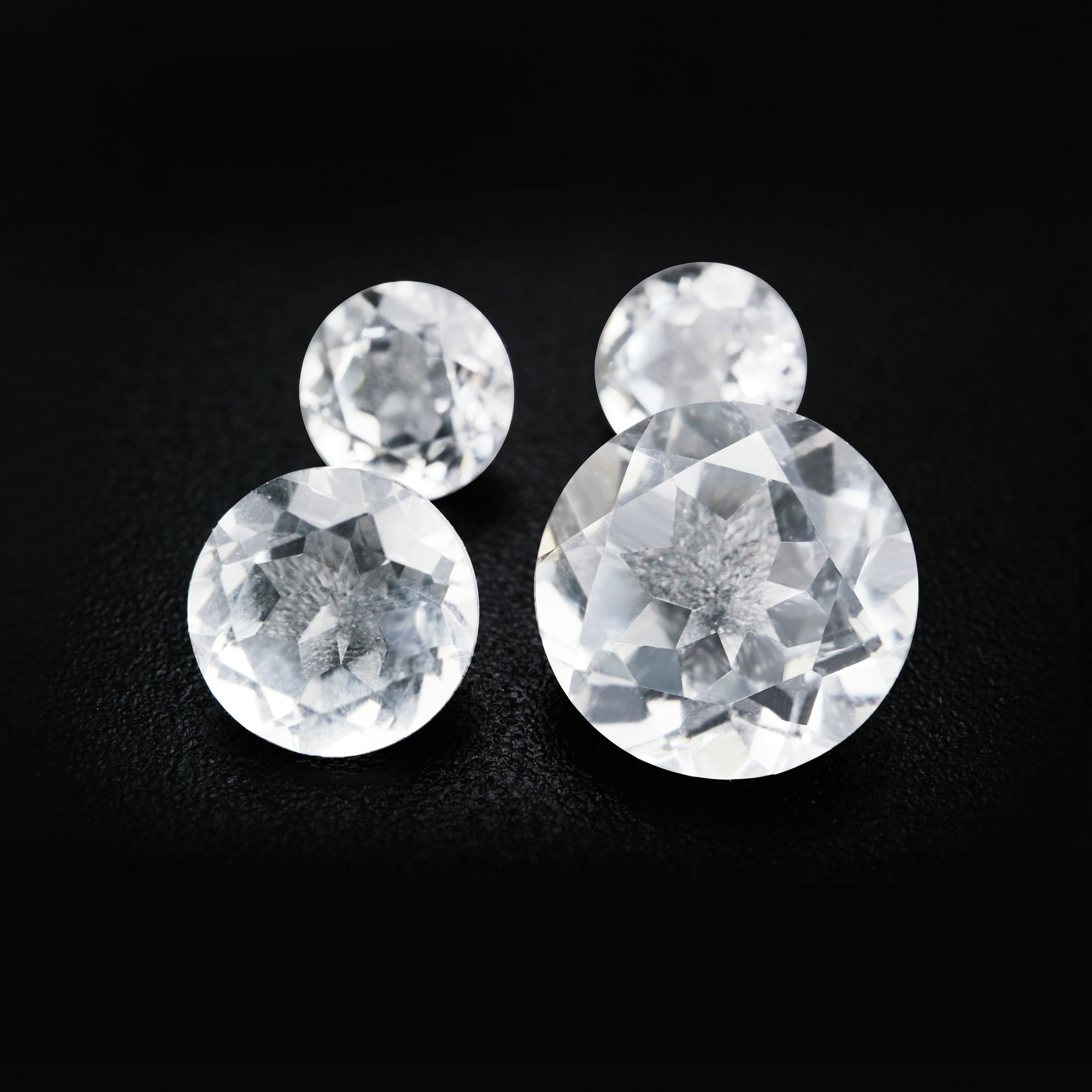 1Pcs Round White Crystal Quartz Natural Faceted Cut Loose Gemstone Semi Precious Stone DIY Jewelry Supplies 4110176 - Click Image to Close