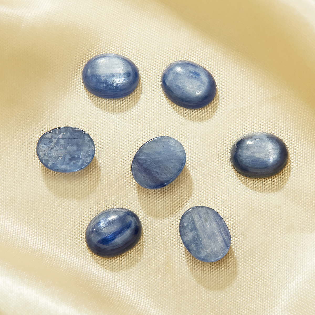 5Pcs 8x10MM Nature Blue Kyanite Cabochon Oval Gemstone,Semi-precious Gemstone,Unique Gemstone,DIY Jewelry Supplies 4120149 - Click Image to Close