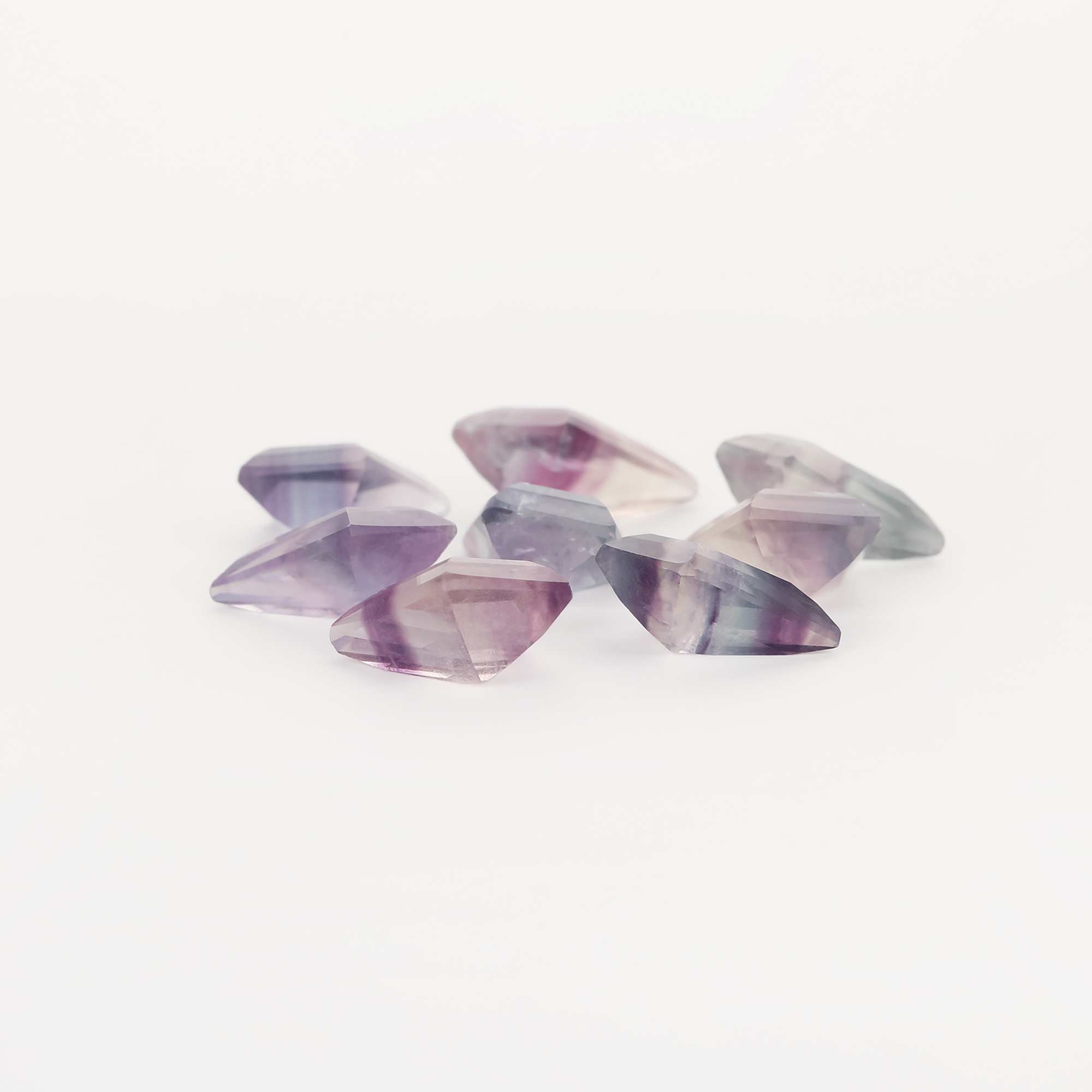 7x10MM Nature Fluorite Kite Cut Faceted Stone,Semi-precious Gemstone,Unique Gemstone,DIY Jewelry Supplies 4160070 - Click Image to Close