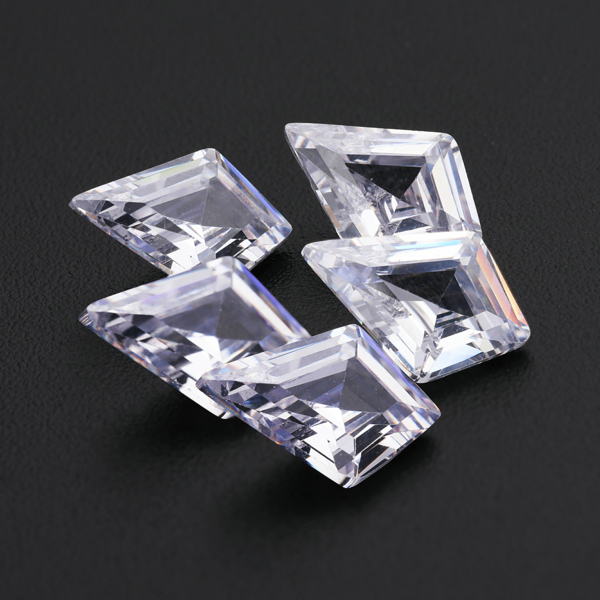 5Pcs Cubic Zirconia Kite Cut Faceted CZ Stone,White Birthstone,April Birthstone,Loose Gemstone,Semi-precious Gemstone,Unique Gemstone,DIY Jewelry Supplies 4160076 - Click Image to Close