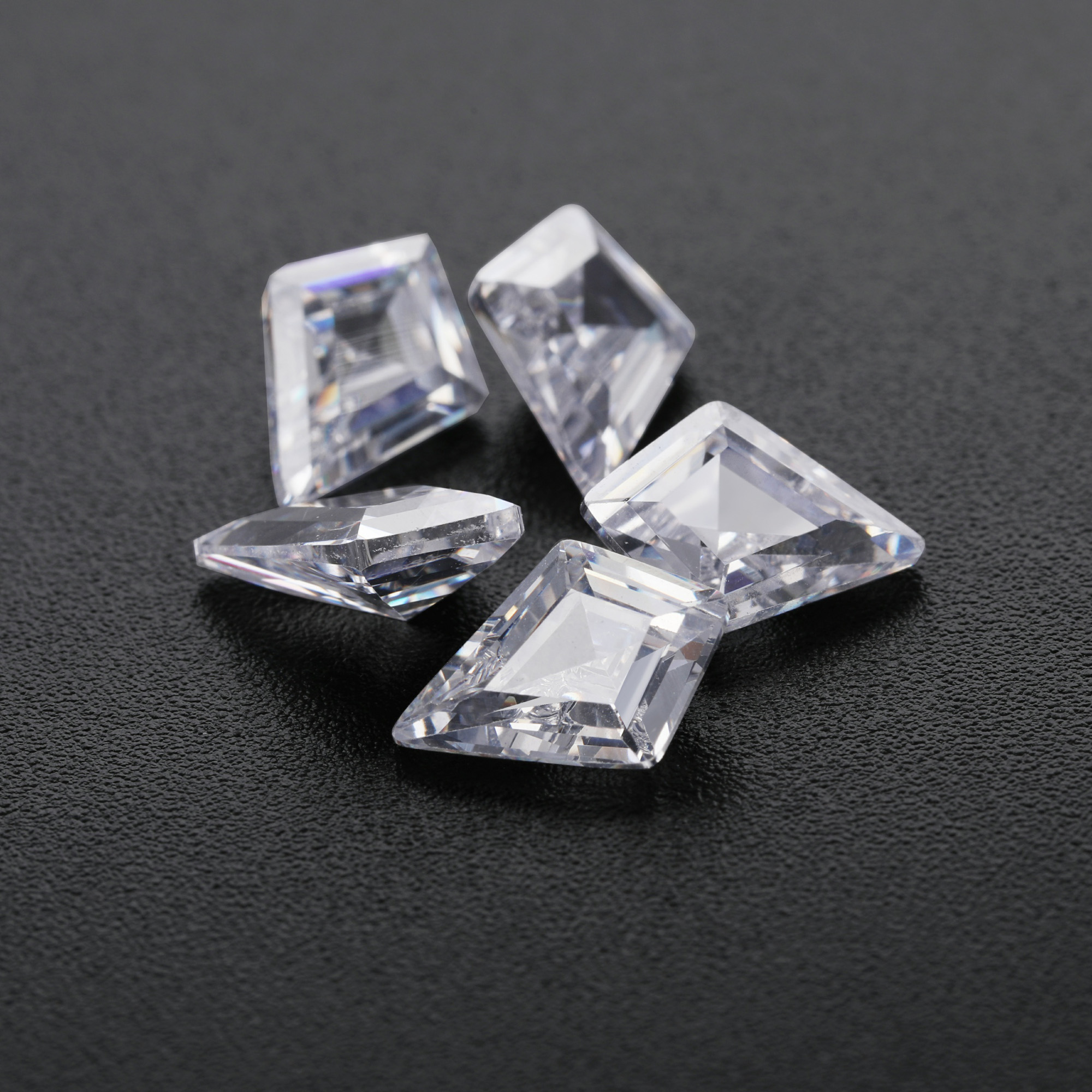 5Pcs Cubic Zirconia Kite Cut Faceted CZ Stone,White Birthstone,April Birthstone,Loose Gemstone,Semi-precious Gemstone,Unique Gemstone,DIY Jewelry Supplies 4160076 - Click Image to Close